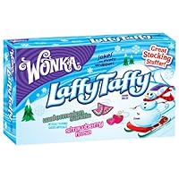 Wonka Laffy Taffy Christmas, Watermelon and Strawberry, 4-Ounce Boxes (Pack of 12)