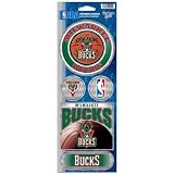 Milwaukee Bucks Official 10.5" x 4" Prismatic Decal Set