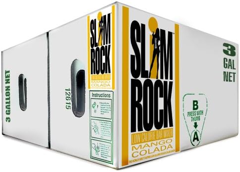 SLIMROCK Low Calorie Bar Mixer, Mango Colada, 384 Oz Bag in a Box