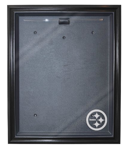 Pittsburgh Steelers Cabinet Style Jersey Display, Black