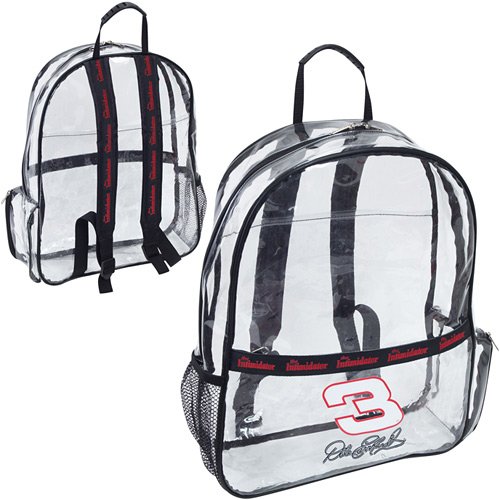 Buy Drivers Select Dale Earnhardt Clear Backpack by Chase Authentics