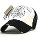 ililily Distressed Vintage Wing Character Baseball Mesh Cap Snapback Trucker Hat