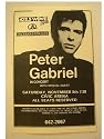 Peter Gabriel Handbill Poster Face Shot Genesis