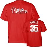 Cole Hamels Philadelphia Phillies Youth Player Name and Number Red T-Shirt