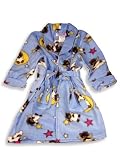 Gyrl Co - Toddler Girls Fleece Robe, Lt. Blue, Multi