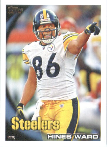 2010 Topps NFL Football Card # 320 Hines Ward - Pittsburgh Steelers - NFL Trading Card in a Protective ScrewDown Case!