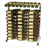 Wine Master Cellars Freestanding Three Foot Island Display Platinum Series Wine Rack with Endcap IDR