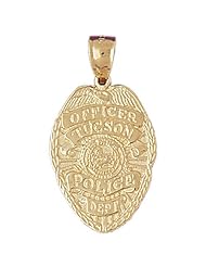 CleverEves 14K Gold Pendant Law Enforcement Inspired 4.9 - Gram(s)