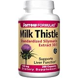 Jarrow Formulas Milk Thistle Standardized Silymarin Extract 30:1 Ratio, 150 mg per Capsule, 200 Gelatin Capsules ~ Jarrow Formulas