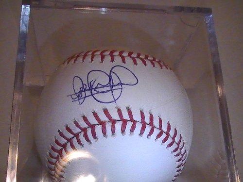 Elvis Andrus Texas Rangers Signed Autographed Baseball & Wood Case Plus Card Coa