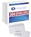 Compuchecks Double Window Envelopes #8 - Gummed, Security Business Mailing Check Envelopes - Tamper Evident, Security Tint - 250 Count – Guaranteed to fit QuickBooks Checks