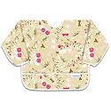 Bumkins Sleeved Bib - Flutter Floral