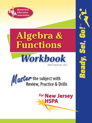 Algebra and Functions Workbook for NJ HSPA (Mathematics Learning and Practice)
