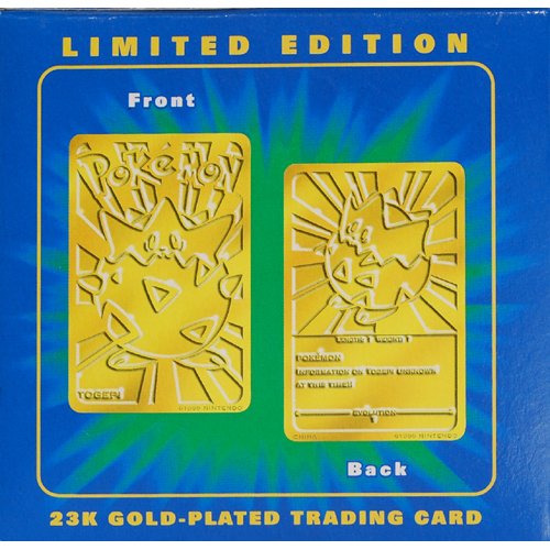TOGEPI - Pokemon Burger King Gold Card - MIB - Blue