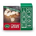 Konstsmide 1404-103 LED Dekolichterkette (Diamantenmotive, 10 warm wei�e Dioden, Batterien: 3xAA 1.5V, transparentes Kabel)