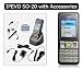 IPEVO S0-20 Wi-Fi Phone for Skype with Accessories, Includes Charging Cradle, Handsfree Earphone with Mic and On/off Button, Wall Charger, Car Charger, USB Charger and DBROTH Microfiber Cleaning Cloth