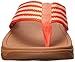 FitFlop Women's Surfa Flip-Flop, Flame/Stone, 6 M US