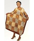 Satin Leopard Safari Patchwork Caftan Kaftan with Matching Headwrap