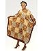 Satin Leopard Safari Patchwork Caftan Kaftan with Matching Headwrap