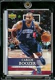 2007-08 Upper Deck First Edition # 185 Carlos Boozer - NBA Basketball Trading Card in a Protective Display Case