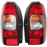 This Is A Brand New Aftermarket Pair Rear Break Tail Light Tail Lamp Taillight Taillamp That Fits A 1997 1998 1999 2000 2001 2002 2003 2004 2005 97 98 99 00 01 02 03 04 05 Chevrolet Venture Pontiac Montana Trans Sport Oldsmobile Silhouette Passenger Driver Side Right Left Hand RH LH Amber Red Clear Plastic Lens OE Replacement DOT SAE Approved 10353280 10353279 GM2801134 GM2800134