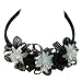 51WvbovQQ4L. SL75  Toddler Little Girls Christmas BLACK Floral HAIR BAND Flower Girl LITO Tiara