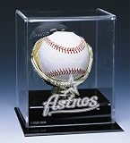 HOUSTON ASTROS OFFICIAL AUTOGRAPH BASEBALL DISPLAY CASE
