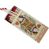Playing Card Hearts European Designs Large Decorative Matches~ Set of 3
