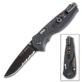 SOG TiNi Flash II Folding Knife TiNi Combo Clip Point/Dual Thumb Stud Pocket Clip 3.5 Zytel Box