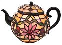 Stained Glass Teapot Accent Lamp Tiffany Style Tea Pot Kettle