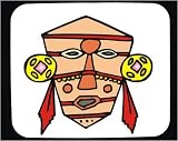 Mouse Pad with decorative, art, South America , Brazil, painting, model, mask, relic, artifact, designer