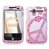 Floral Peace Design Protector Case Cover for HTC Wildfire (CDMA) 6225