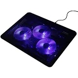 LotFancy&reg; Laptop Cooling Pad Cooler with 3 Fans with Led Light For 13 - 17 Inch Laptop Notebook Tablet