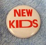 Vintage 1 Inch New Kids On the Block Button NKOTB Pin