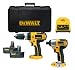 Dewalt Dcx424a2 1x Dc725 18 Volt Combi Drill And 1x Dc827 18 Volt Impact Driver In Case Complete With 2x 18v Ni-cad Batteries