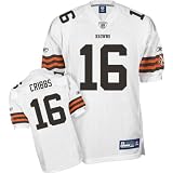 Reebok Cleveland Browns Joshua Cribbs Authentic White Jersey Size 50
