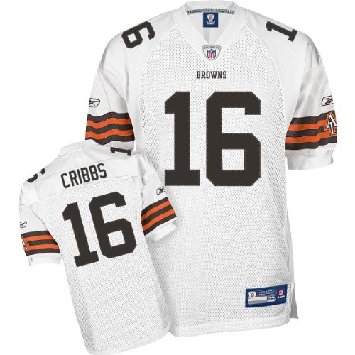 Reebok Cleveland Browns Joshua Cribbs Authentic White Jersey Size 48