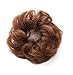 Rosette Hair 100% Human Hair Scrunchie Curly Messy Bun Human Hair Extensions Donut Hair Chignons Up Do Hair piece