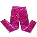 HDE Women Clubwear Shiny Liquid Wet Look Metallic Stretch Leggings - Plus Sizes Available (Hot Pink, Small)