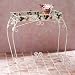 Kitchen & Housewares : Metal Roses and Leaves Plant Stand