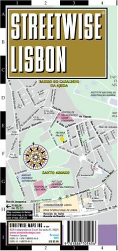 City Travel Guides Discounted  Books : Streetwise Lisbon Map - Laminated Center City Street Map of Lisbon, Portugal - Folding pocket size travel map with integrated surface tram & metro stations (Streetwise)