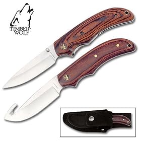 Timber Wolf 2 Piece Hunting Knife Set by 