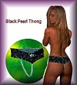 SINGLE Pearl Sexy y2Panty Black REGULAR One Size - Unique Panty Gift - Sensua the Passion