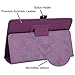 Evecase Leather Folio Stand Case Cover with Magnetic Closure for E-Fun Nextbook NX700QC16G and Nextbook Ares 7 Tablet (2015 Model NXA7QC132) - Purple