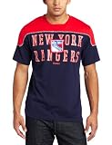 NHL Men's New York Rangers Neutral Zone Short Sleeve Crew (Navy, Large)