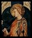Simone Martini (Fresco cycle with scenes from the life of St. Martin of Tours Chapel in lower church of San Francesco in Assisi, Szene: Heilige, Detail: St. Elizabeth of Hungary) Framed Art Poster Print - 11 X 17
