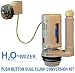 H2o-MIZER PUSH BUTTON DUAL FLUSH TOILET CONVERSION Kit for Converting your Existing 3.5/1.6 Gal.Toilet To an Efficient Dual Flush Toilet with Eoropean Style Push Button Operation That Exceeds Green Plumbing Codes