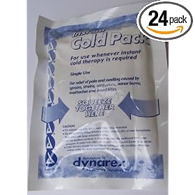 Dynarex Instant Cold Pack, 4 Inches x 5 Inches, 24-Count