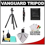 Vanguard Nivelo 204BK Aluminum Alloy Tripod with Case (Black) with Cleaning ....