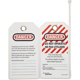 Master Lock 497ABLC Do Not Operate ID Tags in French/English, 12 Tags